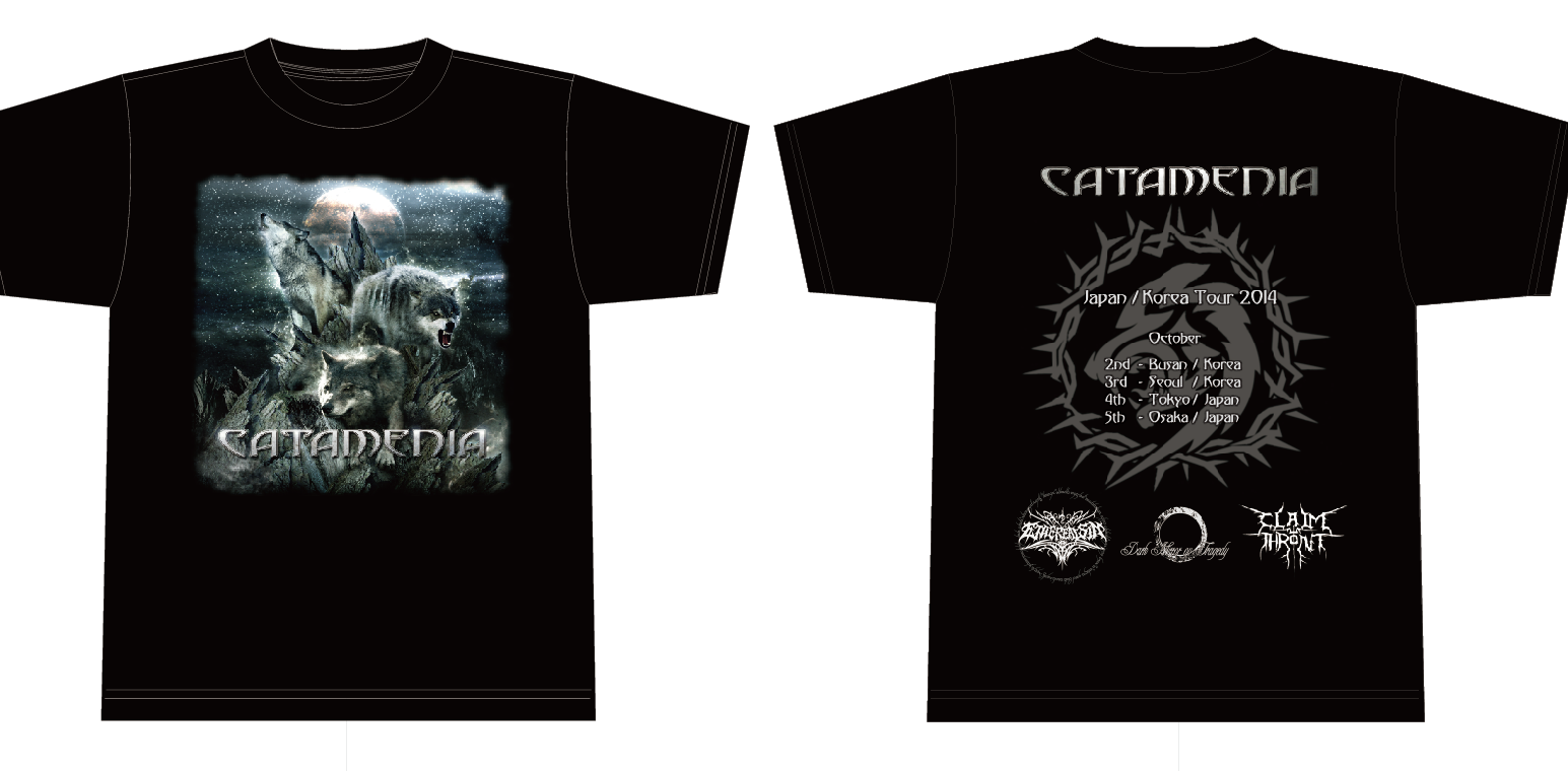 CATAMENIA Japan/Korea Tour T-Shirt - Color : XL